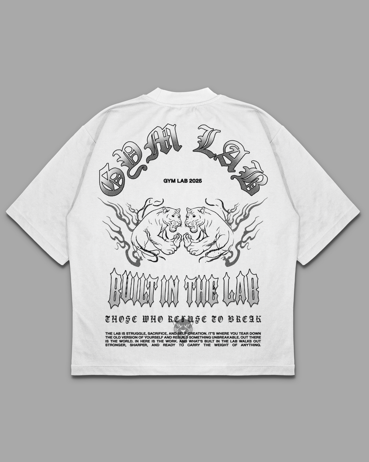 BUILT IN THE LAB OS TEE IN WHITE